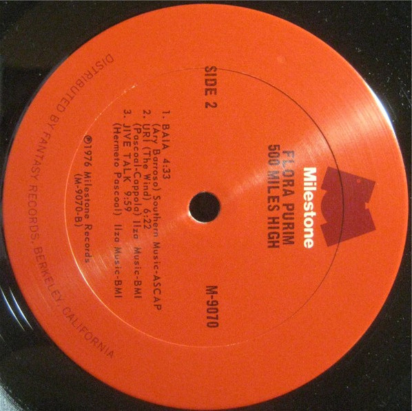 Flora Purim - 500 Miles High (LP, Album, Pit)