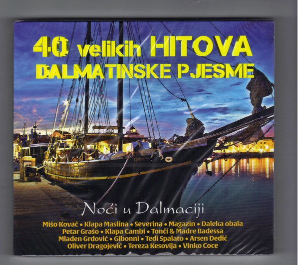 Various - 40 Velikih Hitova Dalmatinske Pjesme / Noći U Dalmaciji (2xCD, Comp, Dig)