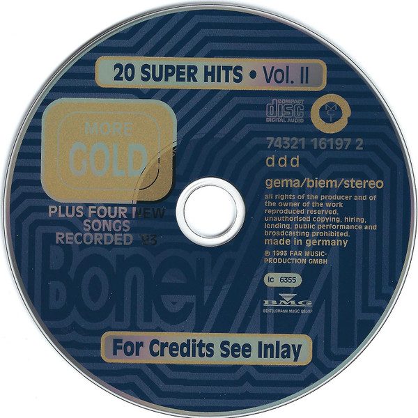 Boney M. - More Gold - 20 Super Hits Vol. II (CD, Comp, RE)