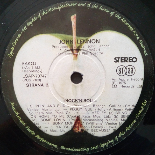John Lennon - Rock 'N' Roll (LP, Album)