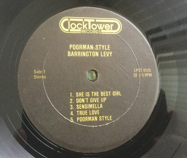 Barrington Levy - Poorman Style (LP, Album)