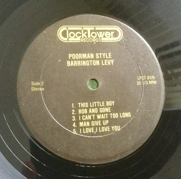 Barrington Levy - Poorman Style (LP, Album)
