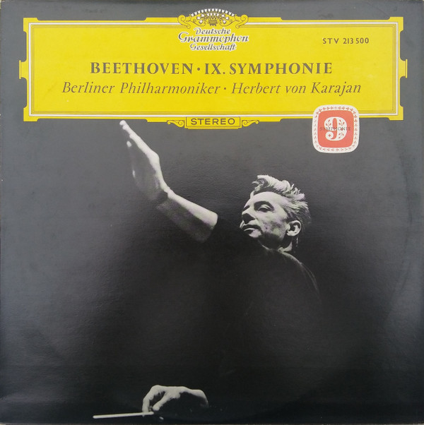 Beethoven*, Berliner Philharmoniker, Herbert Von Karajan - IX. Symphonie (LP, Album, RE, RP)