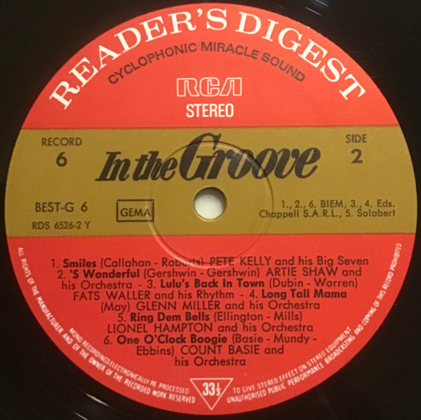 Various - In The Groove With The Kings Of Swing (6xLP, RE + Box, Comp, RE)