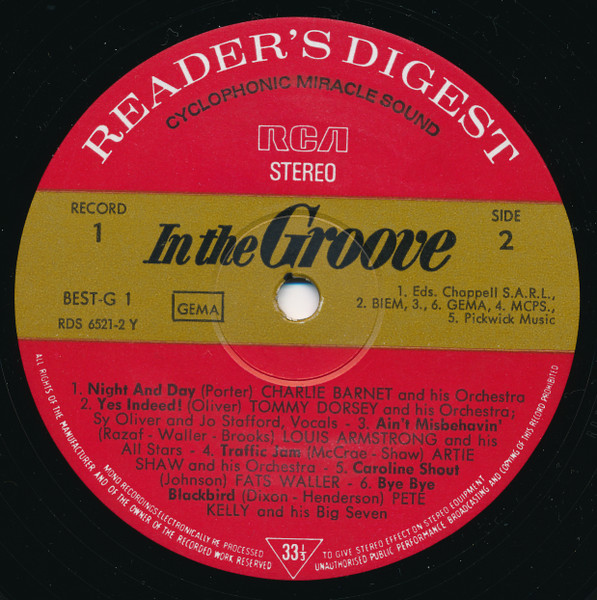 Various - In The Groove With The Kings Of Swing (6xLP, RE + Box, Comp, RE)