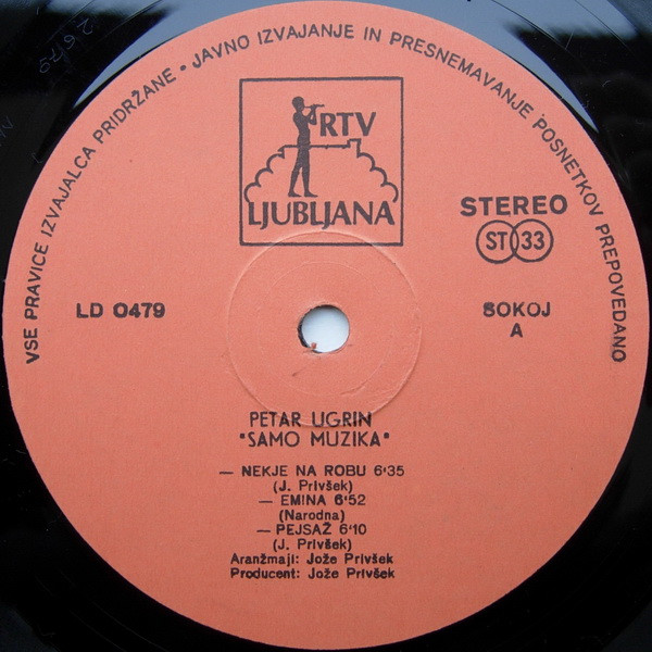 Petar Ugrin - Samo Muzika (LP, Album)