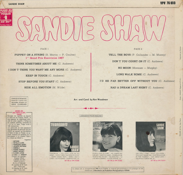 Sandie Shaw - Puppet On A String (LP, Album)