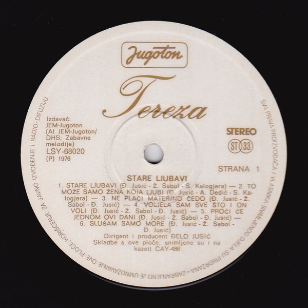 Tereza* - Stare Ljubavi (LP, Album, gol)