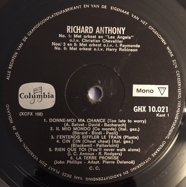 Richard Anthony (2) - '66 (LP, Album, Mono)