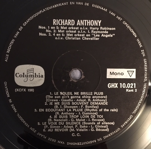 Richard Anthony (2) - '66 (LP, Album, Mono)