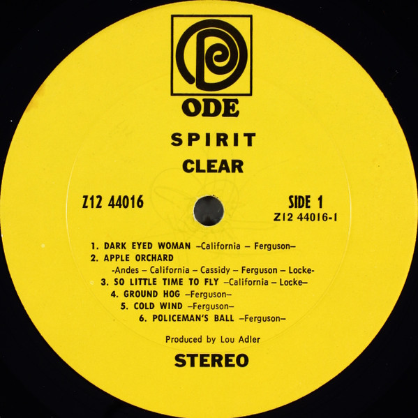 Spirit (8) - Clear (LP, Album, Pit)