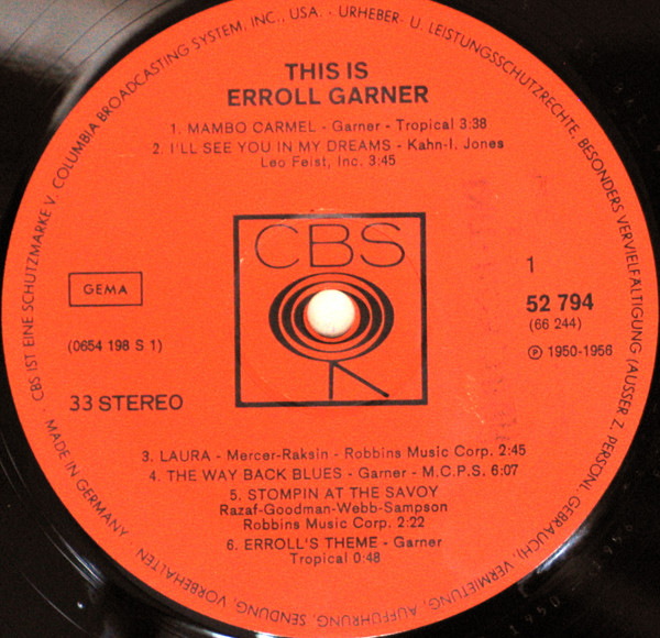 Erroll Garner - This Is Erroll Garner (2xLP, Comp)