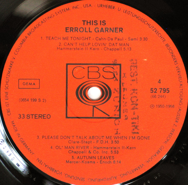 Erroll Garner - This Is Erroll Garner (2xLP, Comp)