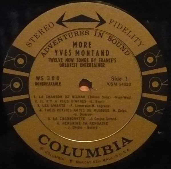 Yves Montand - More Yves Montand (New Songs By France's Greatest Entertainer) (LP)