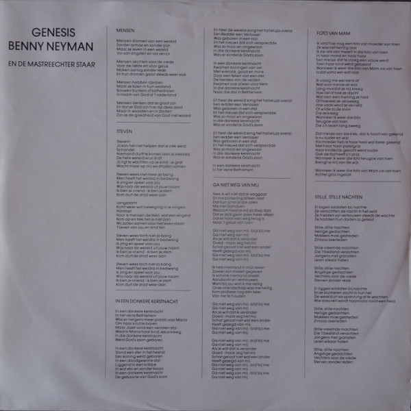 Benny Neyman - Genesis (LP, Album)