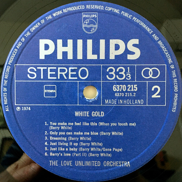 The Love Unlimited Orchestra* - White Gold (LP, Album)