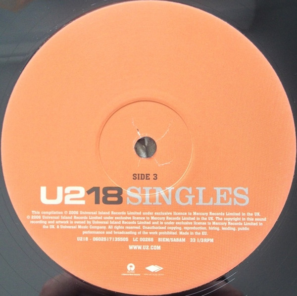 U2 - U218 Singles (2xLP, Comp)