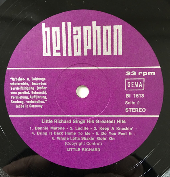 Little Richard - King Of Rock'n Roll Little Richard Singt Seine Größten Hits - Life (LP, Album, RE)