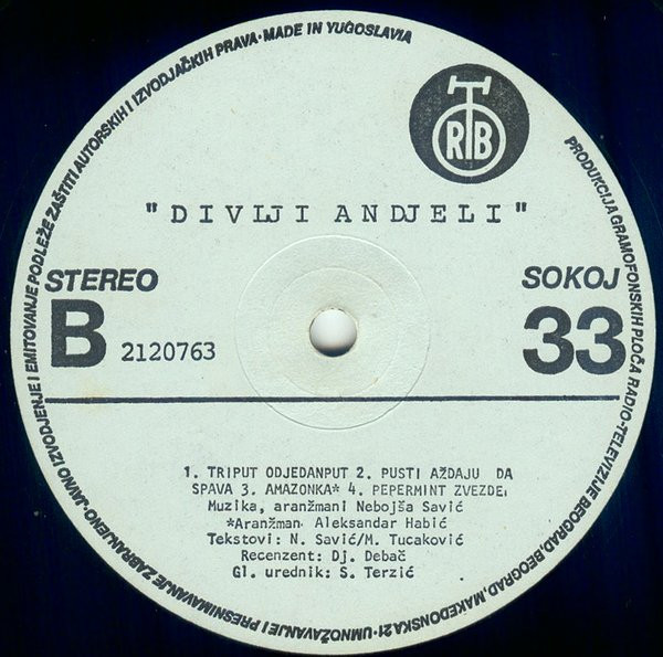 Divlji Andjeli* - Divlji AnÄ‘eli (LP, Album)