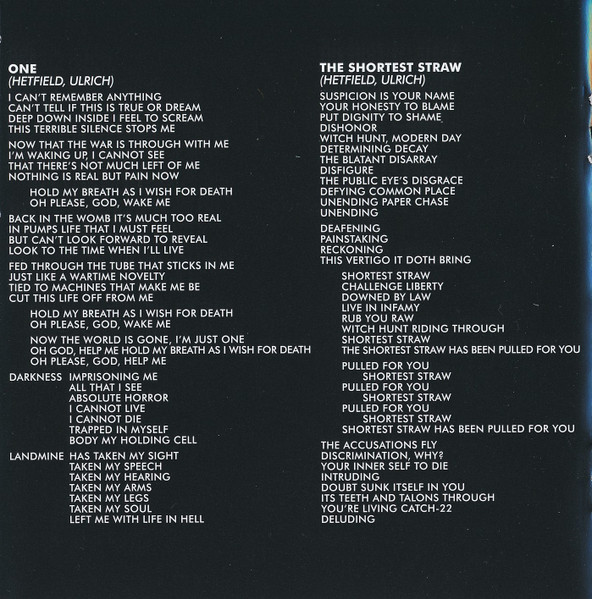 Metallica - ...And Justice For All (CD, Album, RE, RM, Car)