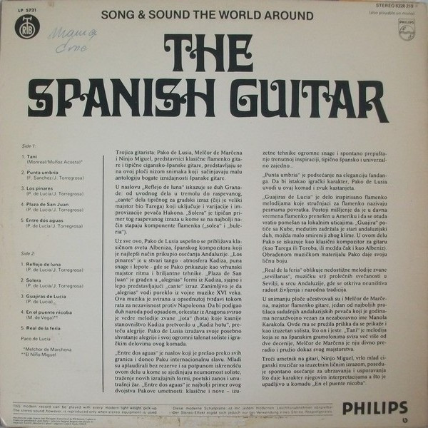 Paco De LucÃ­a - The Spanish Guitar (LP, Comp, RP)