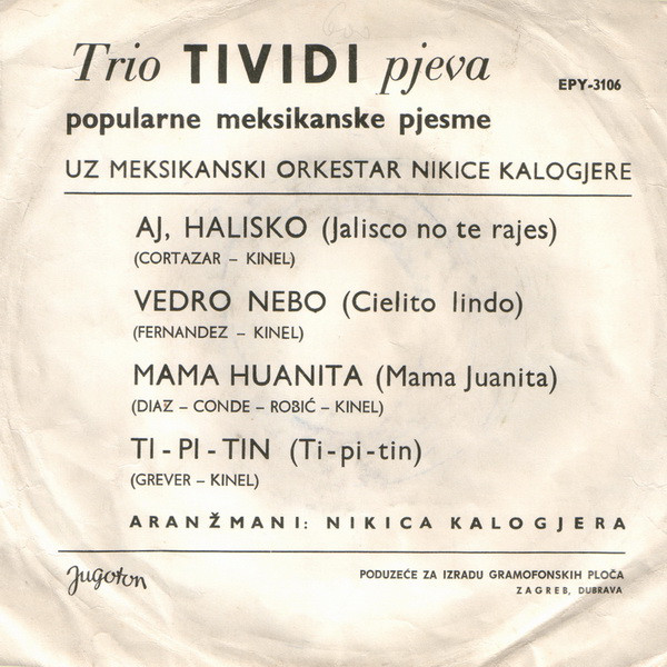 Trio Tividi - Popularne Meksikanske Pjesme (7