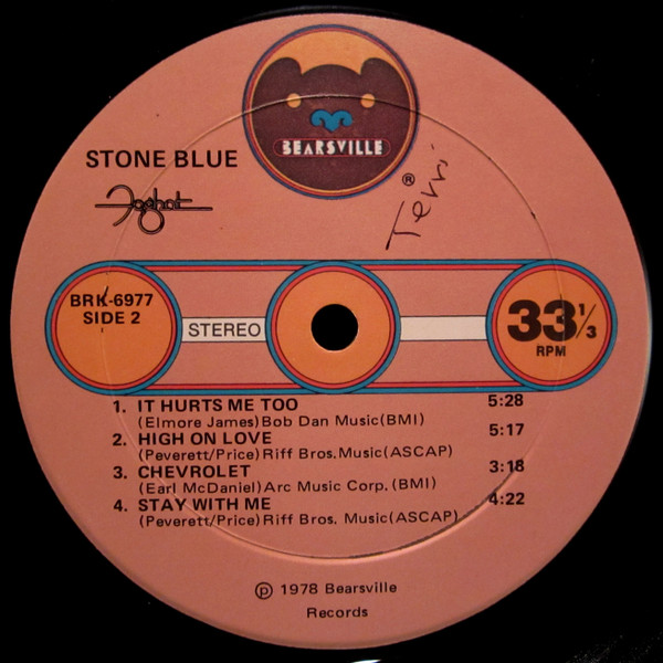 Foghat - Stone Blue (LP, Album, Mon)