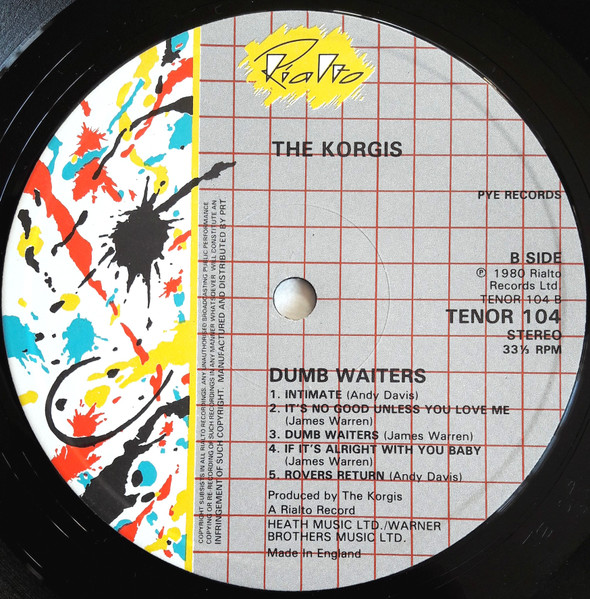 The Korgis - Dumb Waiters (LP, Album)
