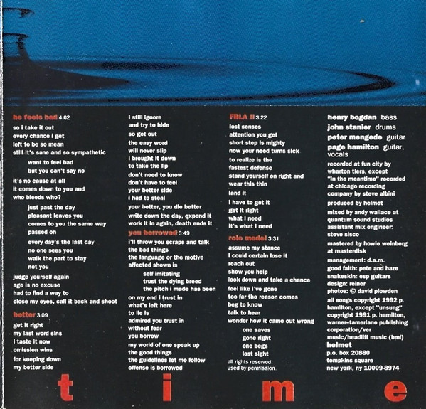 Helmet (2) - Meantime (CD, Album)