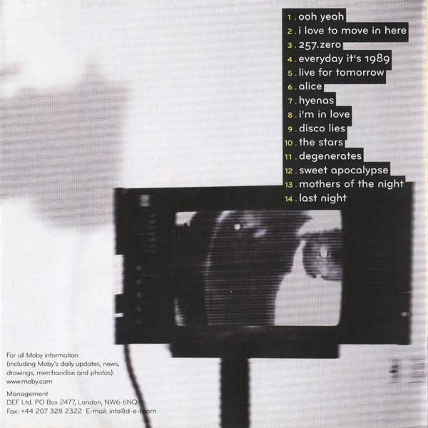 Moby - Last Night (CD, Album)