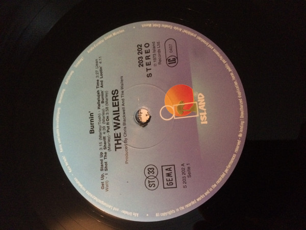 The Wailers - Burnin' (LP, Album, RP, Gat)