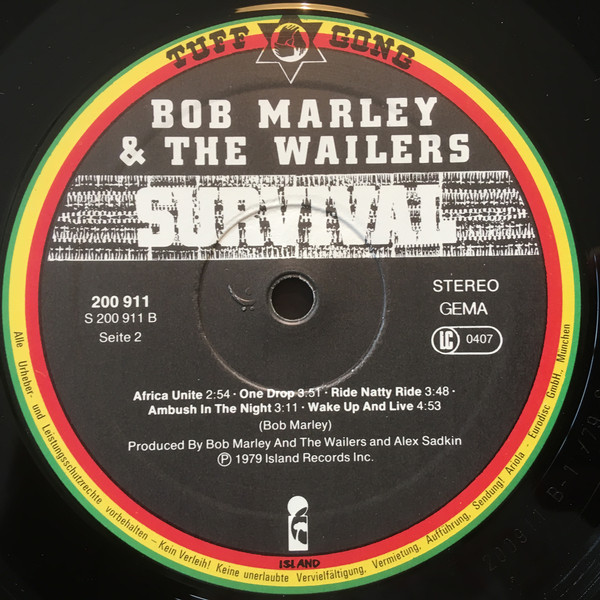 Bob Marley & The Wailers - Survival (LP, Album)
