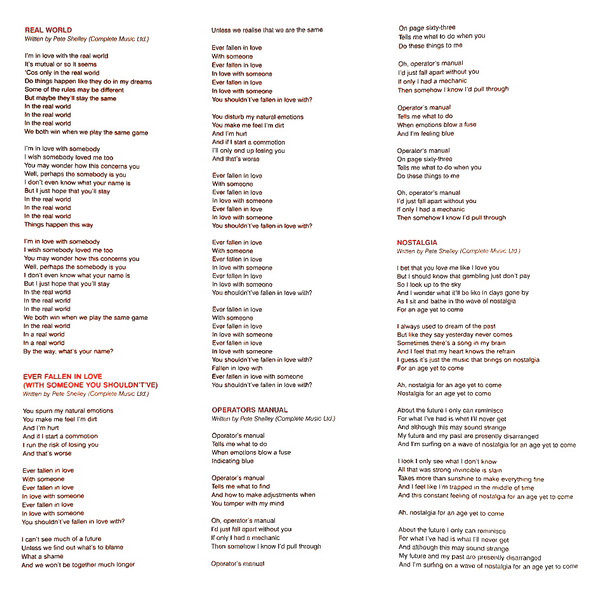 Buzzcocks - Love Bites (LP, Album, RE, RM, Emb)