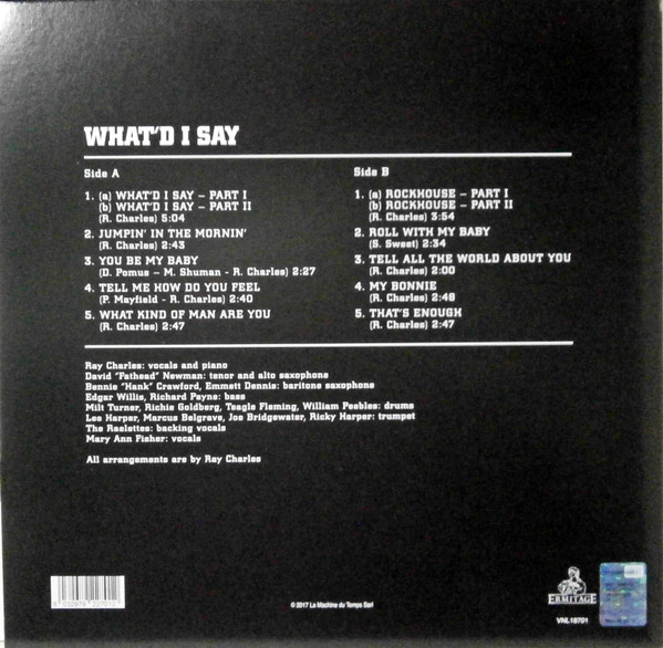 Ray Charles - What'd I Say (LP, Album, RE, 180)