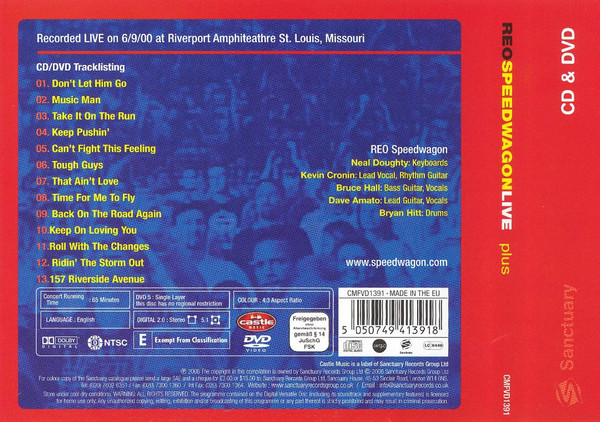 REO Speedwagon - Live Plus (CD, Album + DVD-V, NTSC)