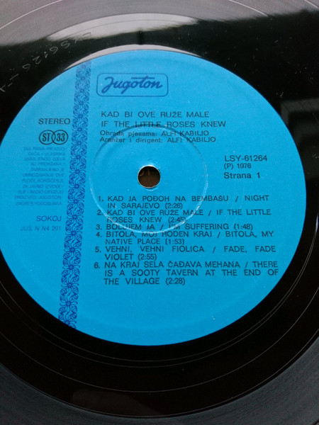 Orkestar Alfi Kabilja* - Kad Bi Ove Ruže Male - Najljepše Gradske Pjesme Br.2 (LP, Album, RE)