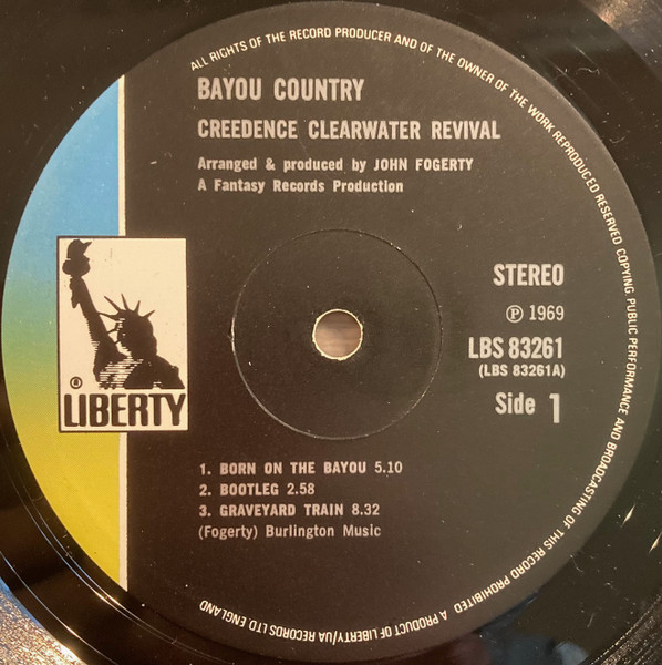 Creedence Clearwater Revival - Bayou Country (LP, Album, RE, Bla)