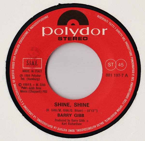 Barry Gibb - Shine, Shine / She Says (7