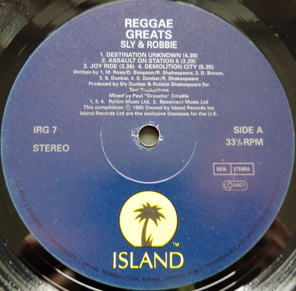 Sly & Robbie - A Dub Experience (LP, Album)