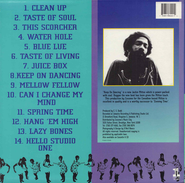 Jackie Mittoo - Keep On Dancing (LP, Album, RP)