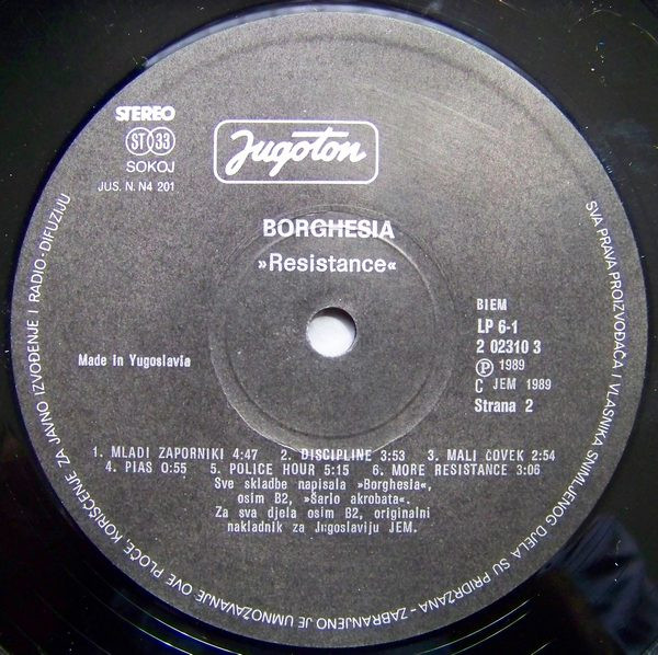 Borghesia - Resistance (LP, Album)