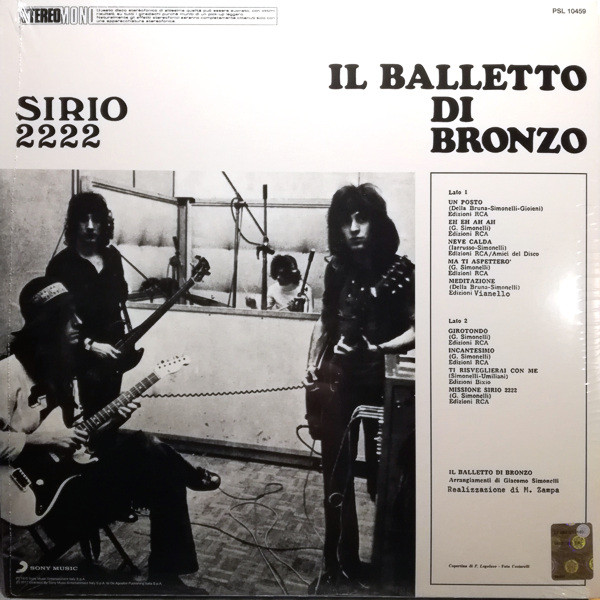 Il Balletto Di Bronzo - Sirio 2222 (LP, Album, RE, 180)