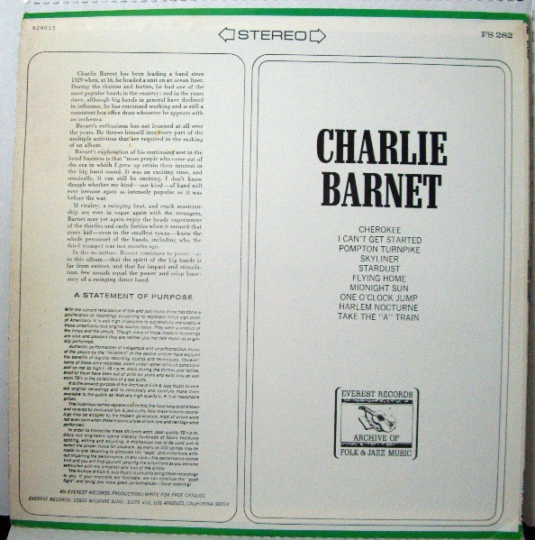 Charlie Barnet - Charlie Barnet (LP, Comp, RE)