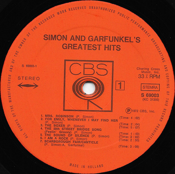 Simon & Garfunkel - Simon And Garfunkel's Greatest Hits (LP, Comp)