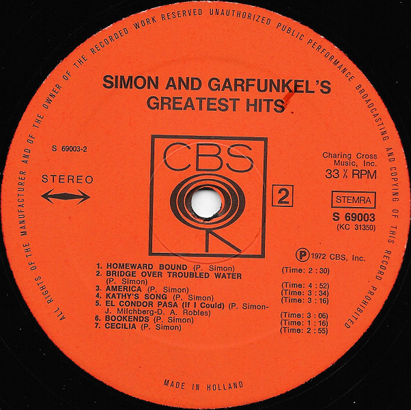 Simon & Garfunkel - Simon And Garfunkel's Greatest Hits (LP, Comp)