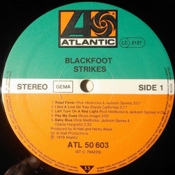 Blackfoot (3) - Strikes (LP, Album)