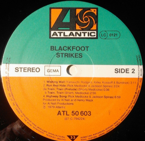 Blackfoot (3) - Strikes (LP, Album)