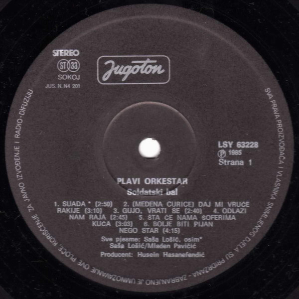 Plavi Orkestar - Soldatski Bal (LP, Album)