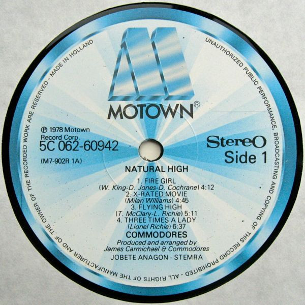 Commodores - Natural High (LP, Album)