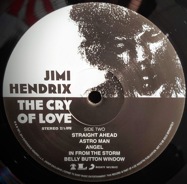 Jimi Hendrix - The Cry Of Love (LP, Album, RE, 180)